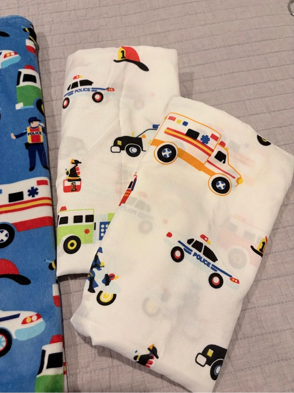 Wildkin Olive Kids Emergency Vehicles Crib Bedding Set